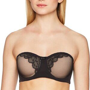 Wonderbra Wear It Your Way Strapless Underwire Bra in Black, 36C
